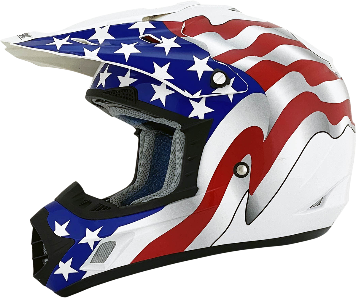 FX-17 Helmet - Flag - White - 3XL