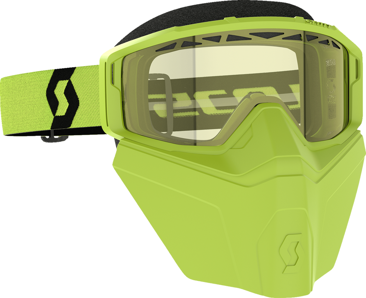 Primal Safari Facemask Snow Goggle - Yellow/Yellow - Dual Lens - Yellow