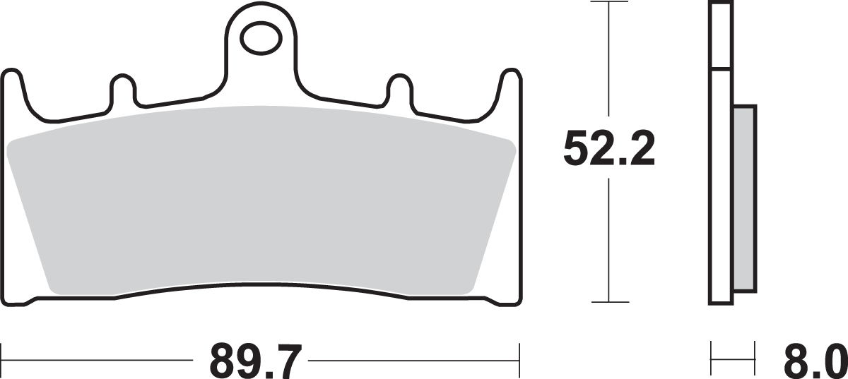 HS Brake Pads - Kawasaki/Suzuki - 686HS 1993 - 2009