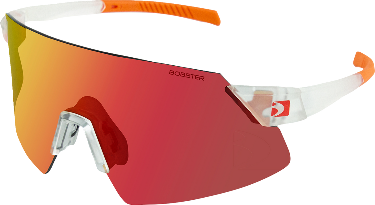 Cadence Sunglasses - Matte Clear/Orange