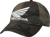 Honda Hat - Woodland Camo/White