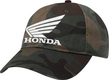 Honda Hat - Woodland Camo/White