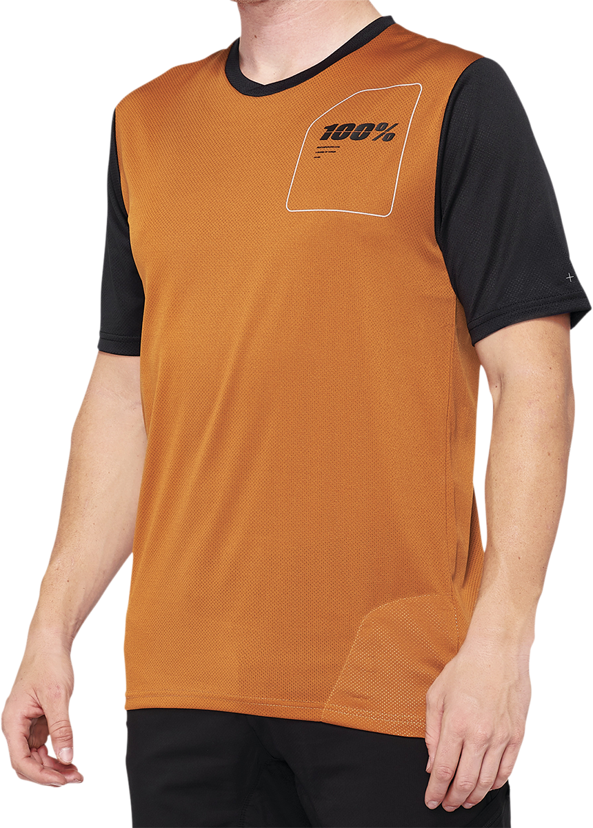 Ridecamp Jersey - Terracotta/Black - Large