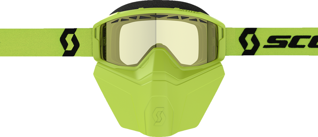 Primal Safari Facemask Snow Goggle - Yellow/Yellow - Dual Lens - Yellow