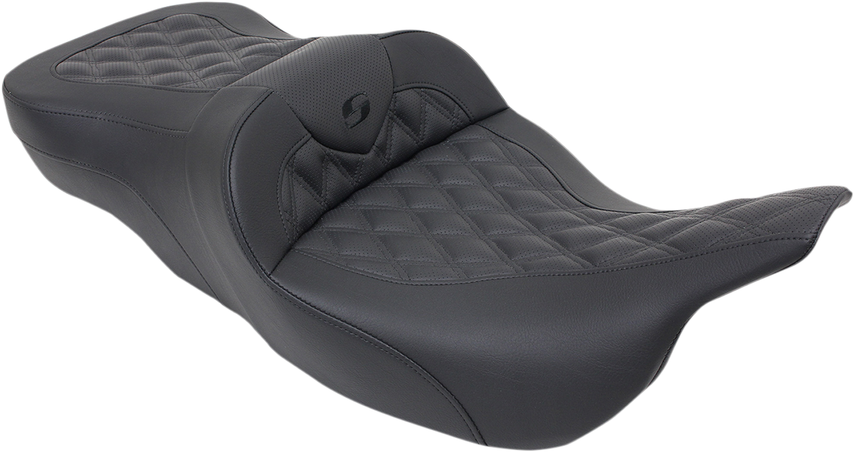 Roadsofa™ Seat - without Backrest - Full Lattice Stitch - Heated - \'99-07 FL 1997 - 2007