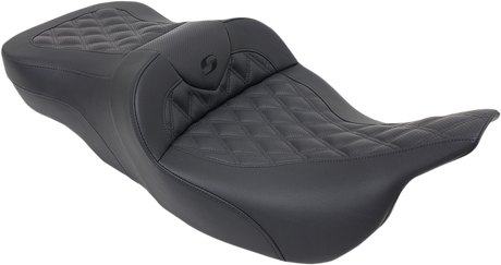 Roadsofa™ Seat - without Backrest - Full Lattice Stitch - Heated - \'99-07 FL 1997 - 2007