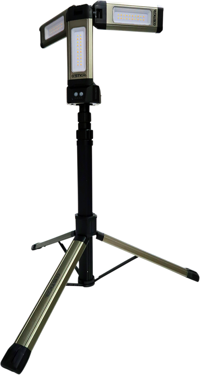 Shop Light w/Tripod - Work Area/Mobile - 2000 Lumens - Rechargeable