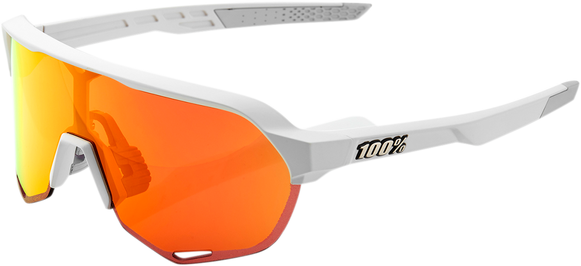 S2 Sunglasses - White - Red Mirror