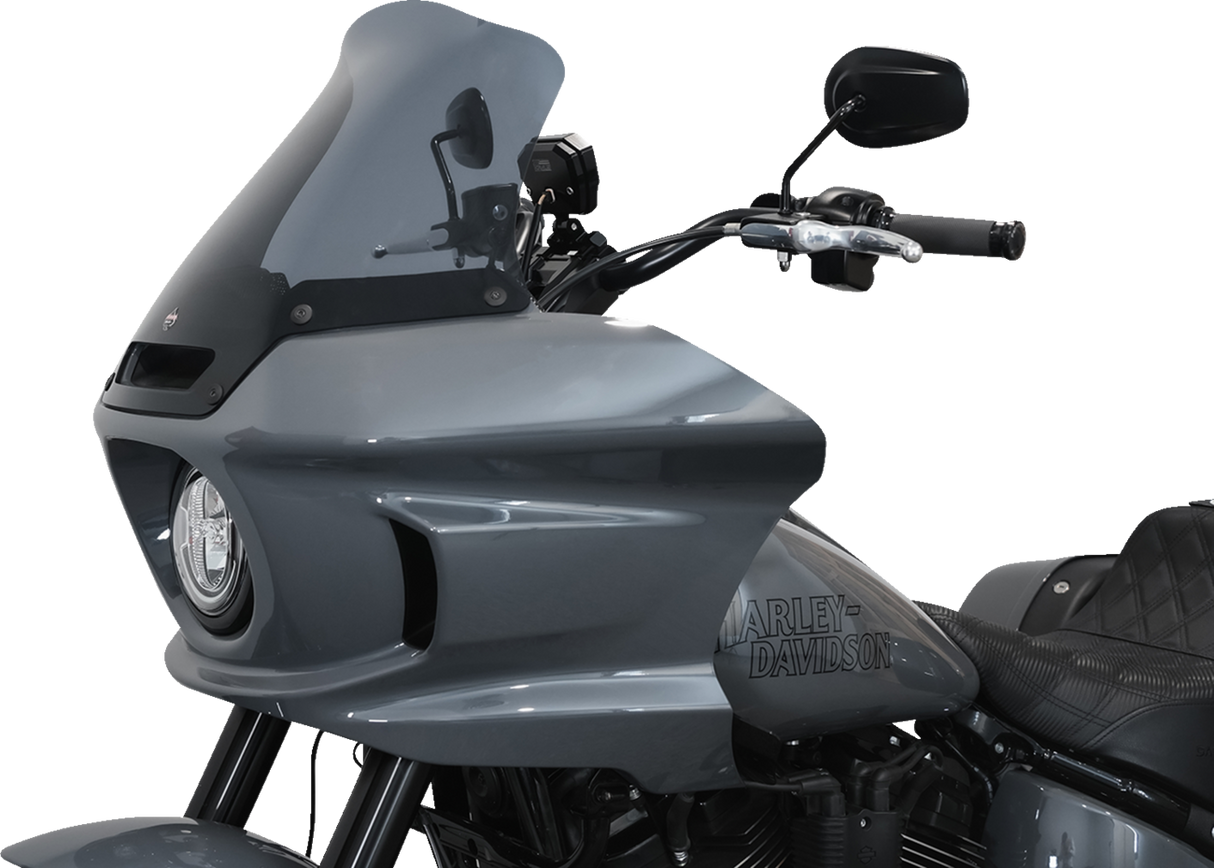 Flare™ Windshield - 10\" - Dark Smoke - FXLRST 2022 - 2023