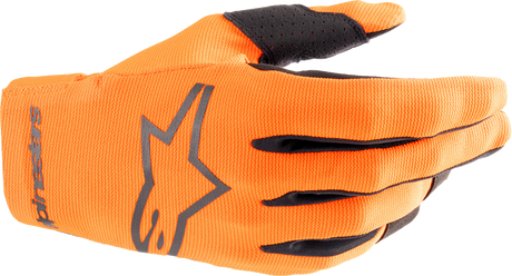 Youth Radar Gloves - Hot Orange/Black - Large