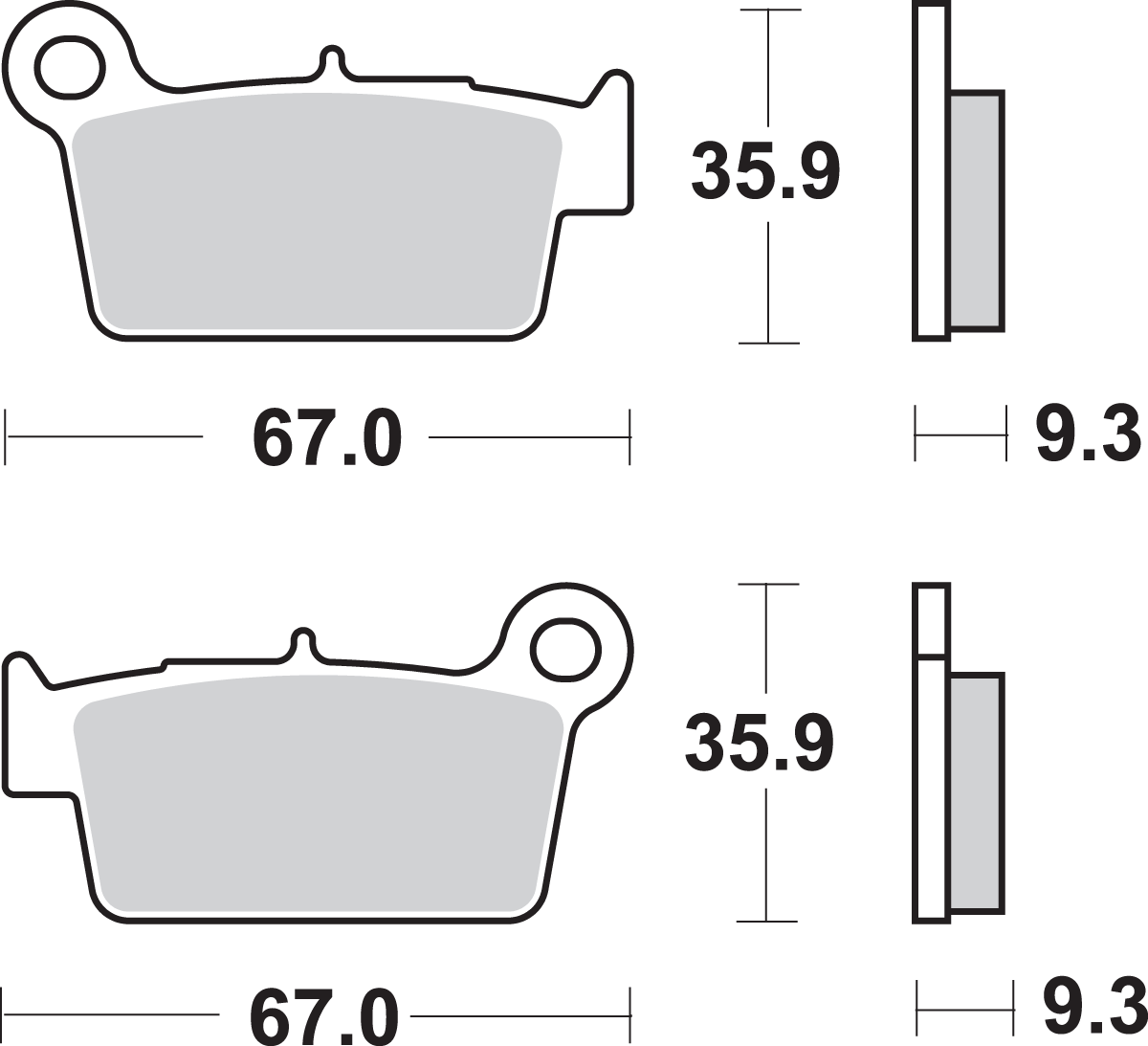 Off-Road Sintered Brake Pads 2003 - 2024