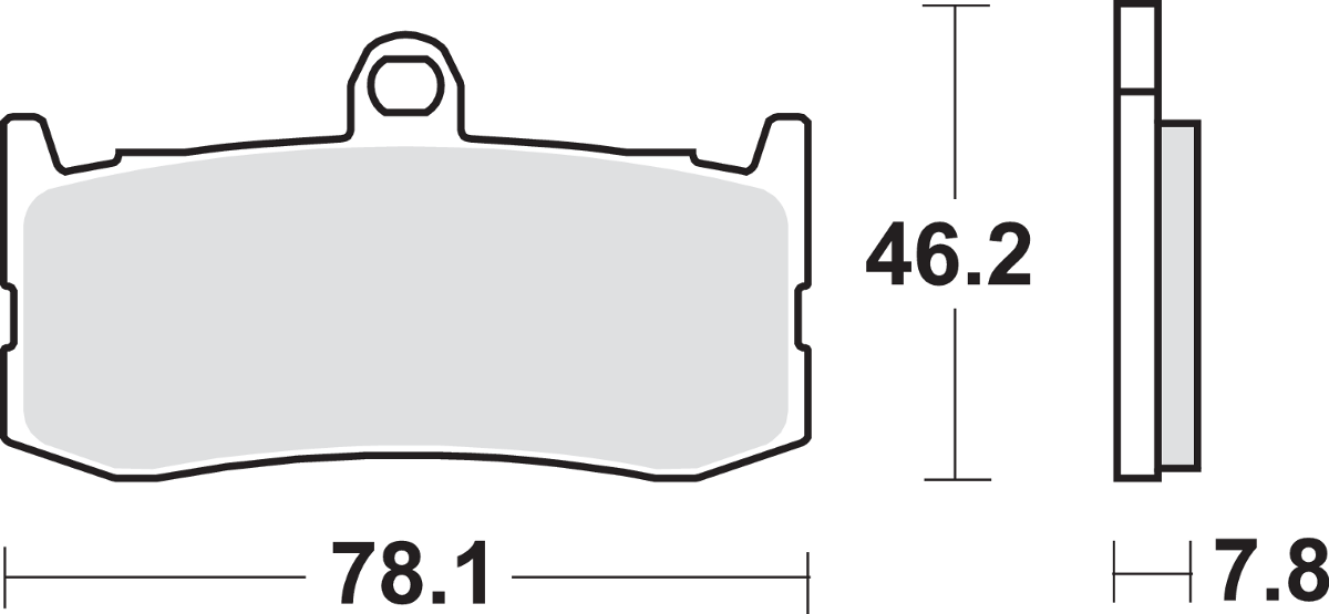 Dual Carbon Brake Pads - Daytona 675 2009 - 2015