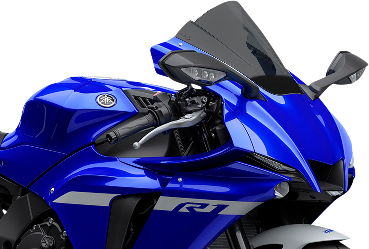 Race Windscreen - 13-1/4\" - Dark Smoke - YZF-R1 2020 - 2024