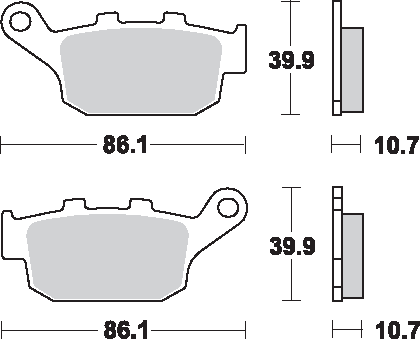 LS Brake Pads - 614LS 2000 - 2019