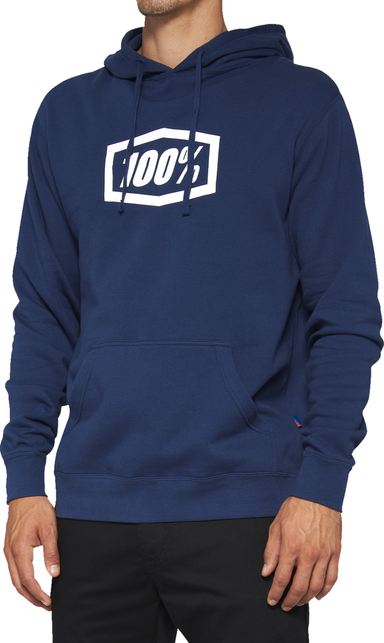 Icon Pullover Hoodie - Navy - Large