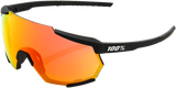 Racetrap Sunglasses - Soft Tact Black - Red Mirror Lens