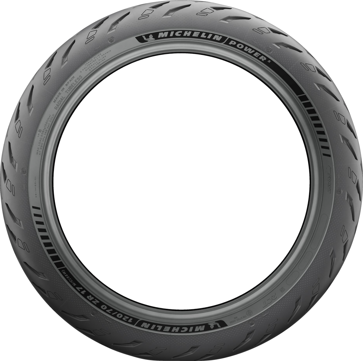 Tire - Power 5 - Front - 120/70ZR17 - (58W)