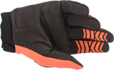 Youth Full Bore Gloves - Orange/Black - 2XS