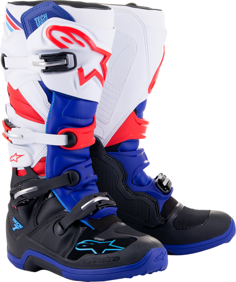 Tech 7 Boots - Black/Blue/Red/White - US 11