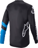 Racer V3 Long-Sleeve Jersey - Black/Bright Blue - Medium