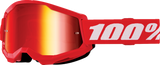 Strata 2 Junior Goggle - Red - Red Mirror