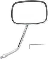 Mirror - \"Ride Free\" - Side View - Rectangle - M10 x 1.25 (Left Hand) - Chrome - Right