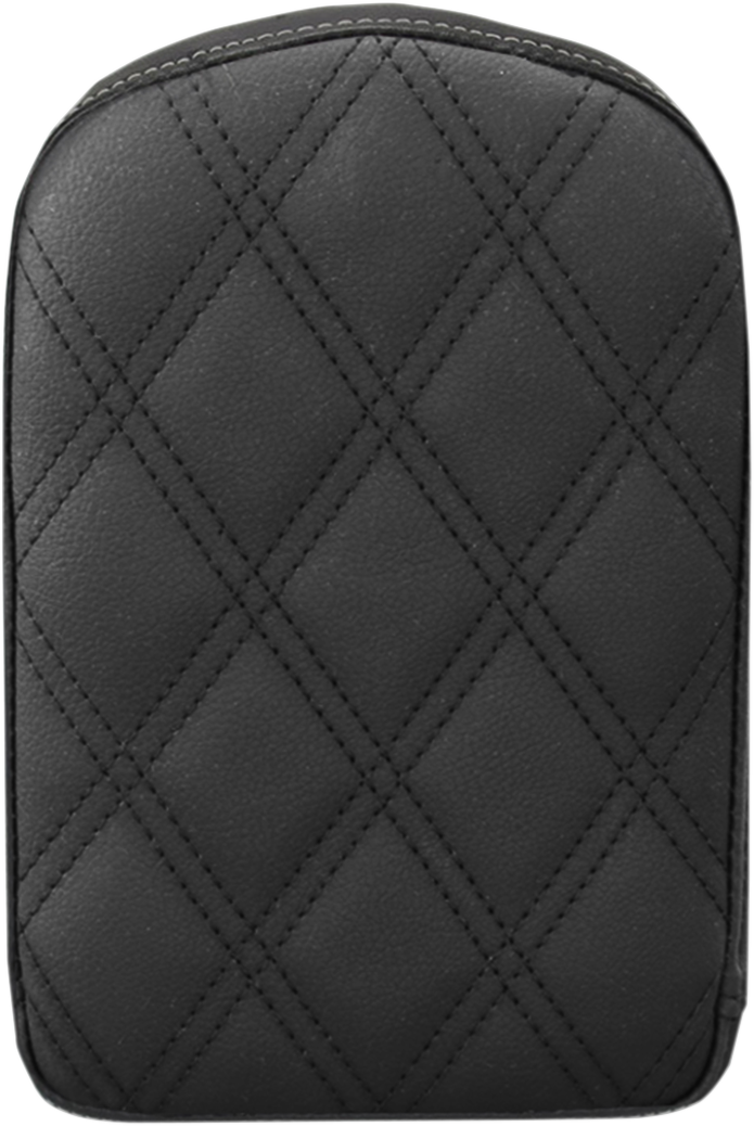 Sissy Bar Pad - Lattice Stitched - Black