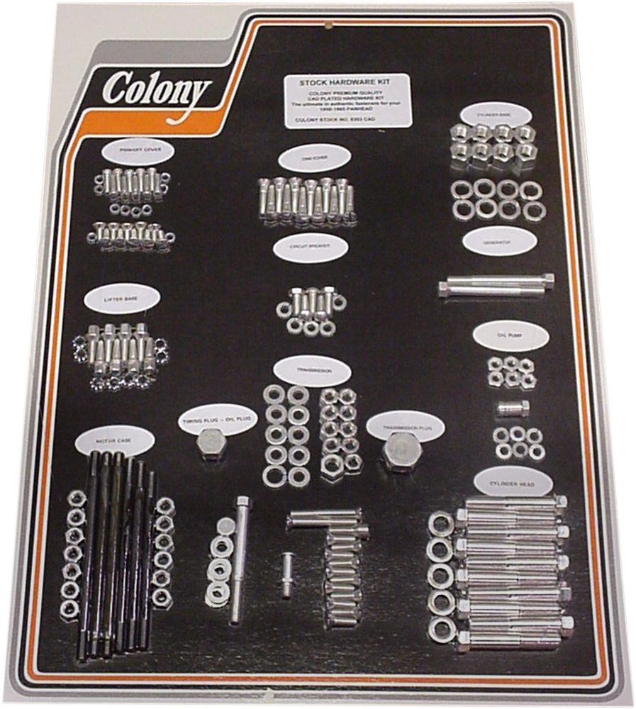 Hardware Kit - Cadmium - \'58-\'65 1958 - 1965