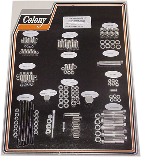 Hardware Kit - Cadmium - \'58-\'65 1958 - 1965