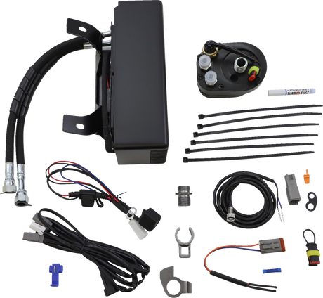 Oil Cooler Kit - Flat Black - Touring 1995 - 2006