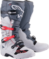 Tech 7 Enduro Boots - Gray/Red - US 11