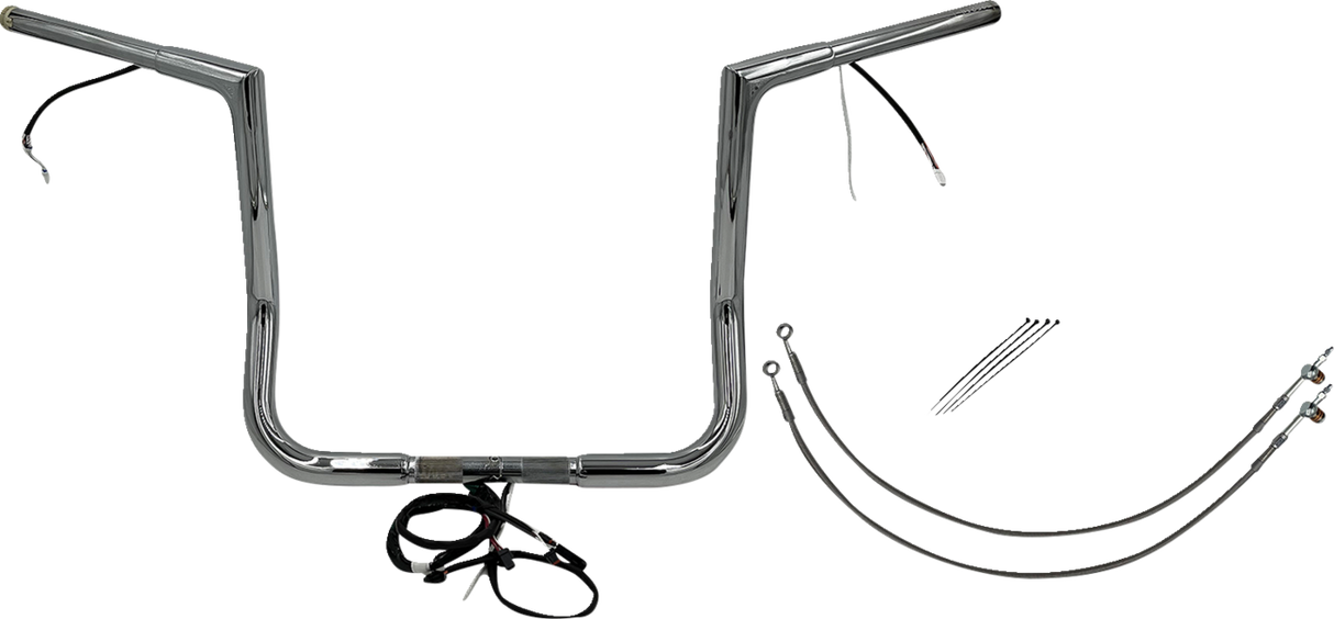 Handlebar Kit - Flat Top - 14\" - Chrome 2014 - 2015