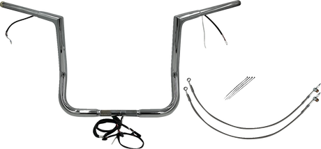 Handlebar Kit - Flat Top - 14\" - Chrome 2014 - 2015