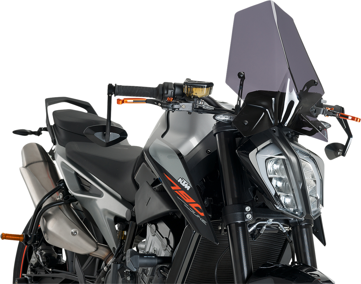 New Generation Windscreen - 16-1/4\" - Dark Smoke - KTM 2018 - 2024