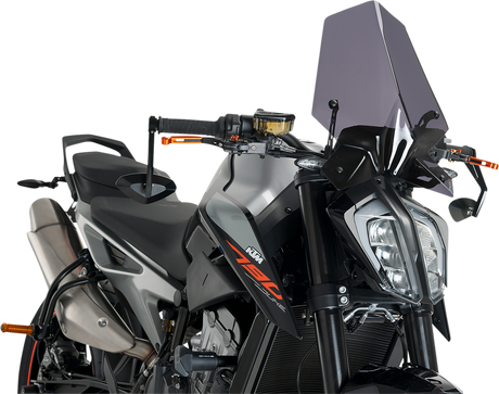 New Generation Windscreen - 16-1/4\" - Dark Smoke - KTM 2018 - 2024