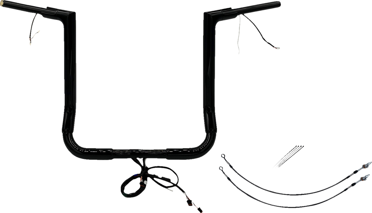 Handlebar Kit - Flat Top - 16\" - Black 2016 - 2020