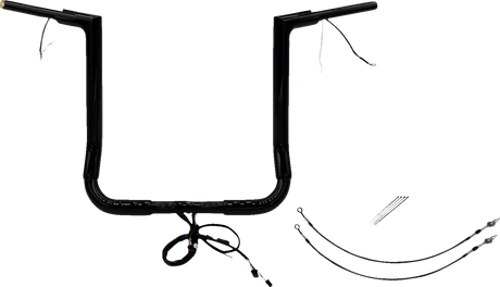 Handlebar Kit - Flat Top - 16\" - Black 2016 - 2020