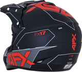 FX-17 Helmet - Aced - Matte Black/Red - Large