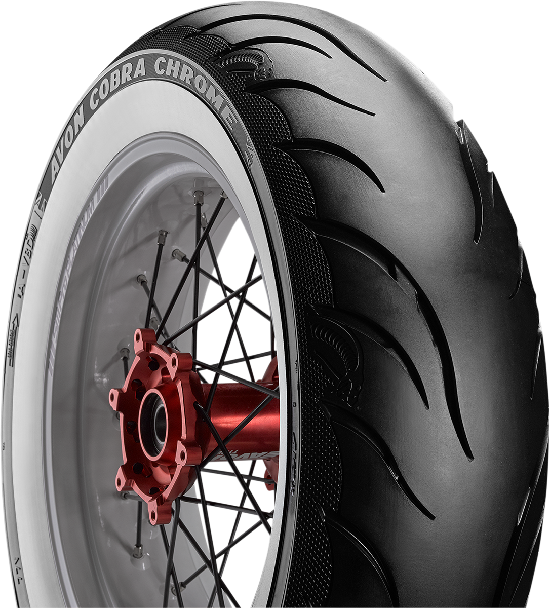 Tire - Cobra Chrome AV92 - Rear - 170/80B15 - Wide Whitewall - 83H