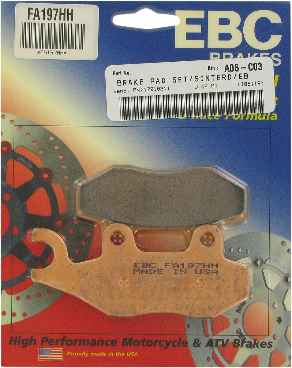 HH Brake Pads - FA197HH 2001 - 2022