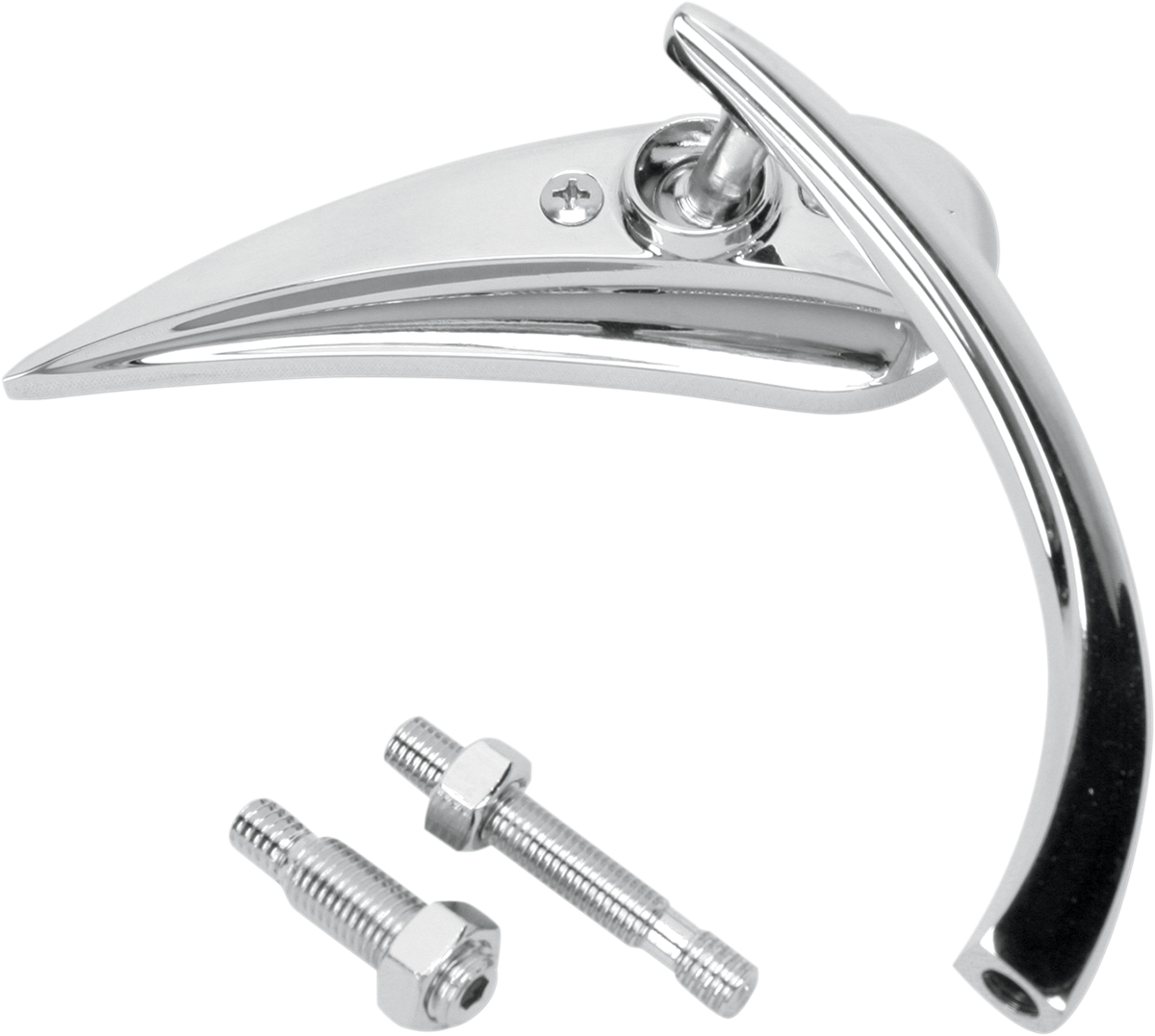 Mirror - Micro - Rad 2 - Side View - Teardrop - Chrome - Right