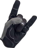 Moto Gloves - Gray/Black - Large