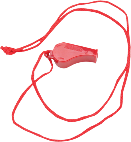 Whistle - Corded - Red