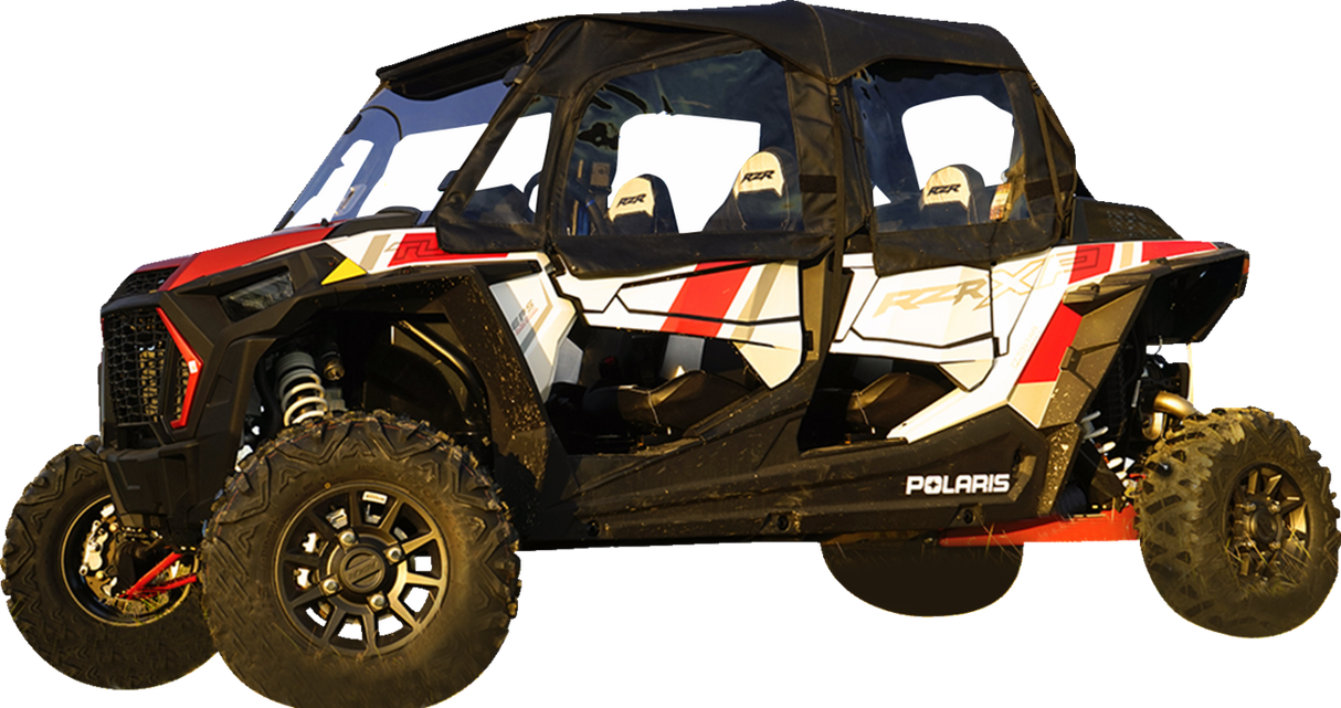 Soft Upper Doors - Rear Windshield - Roof - Black - Polaris 2014 - 2018