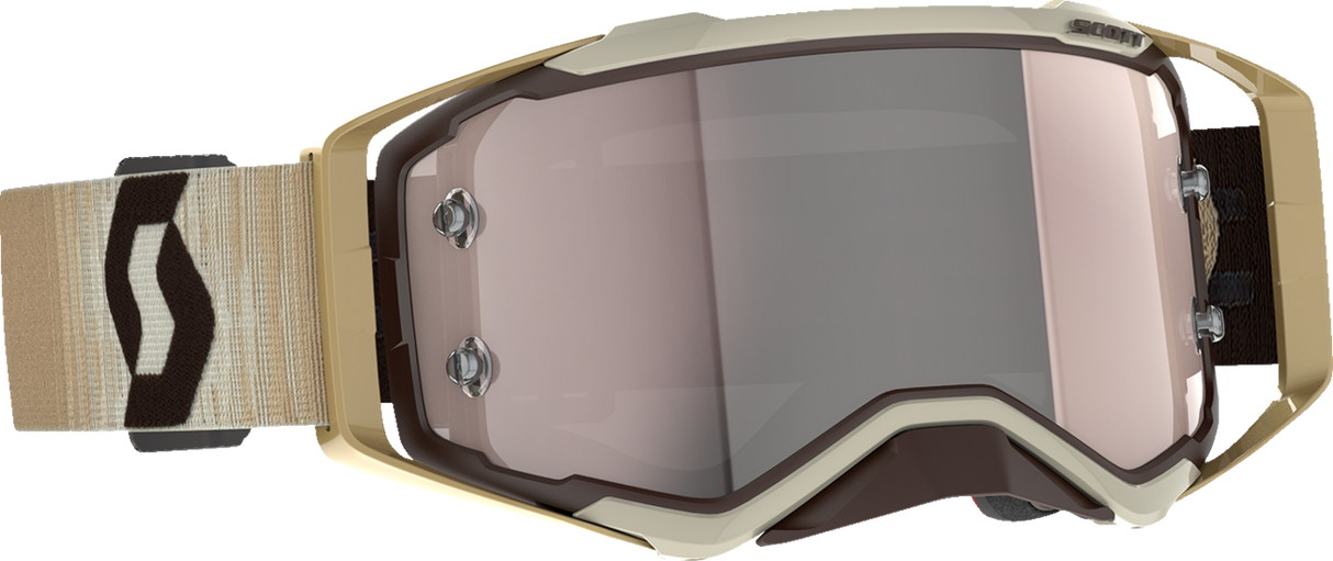 Prospect Goggle - Beige/Brown - Silver Chrome