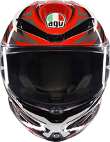 K6 S Helmet - Reeval - White/Red/Gray - Small