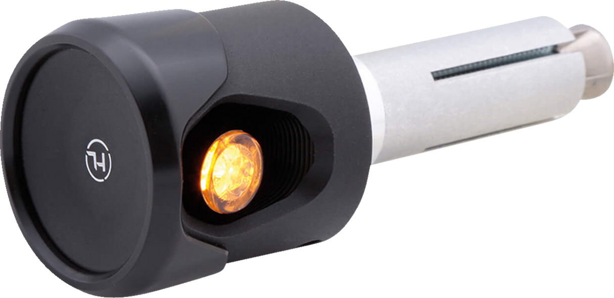 Bar End - Turn Signal - Black