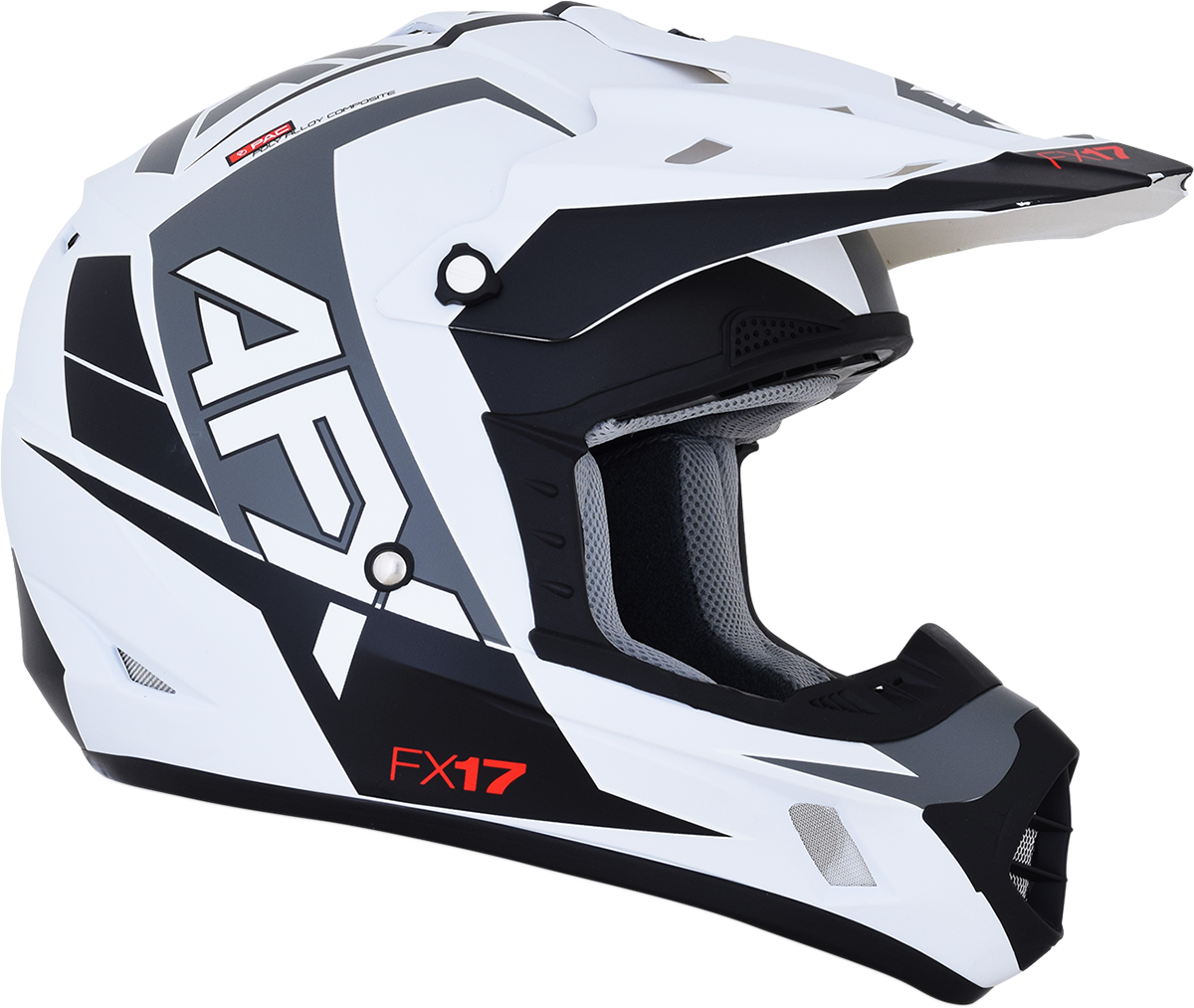 FX-17 Helmet - Aced - Matte White/White - Large