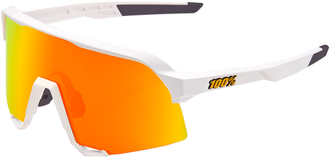 S3 Sunglasses - White - Red Mirror