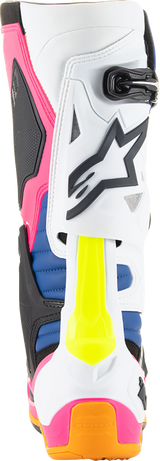 Daytona Coast Limited Edition Tech 10 Boots - White/Blue/Pink - US 8